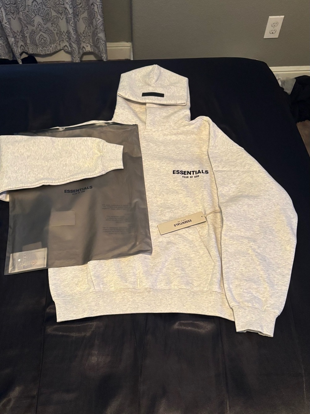 Essentials Lightweight Hoodie Sweatshirt in Light Heather Gray